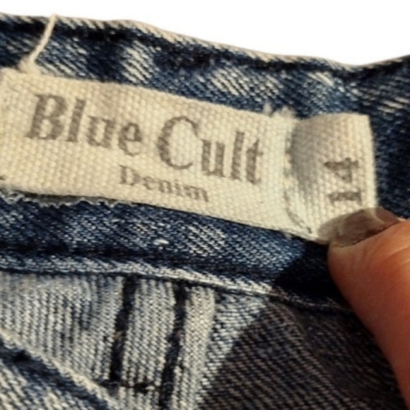 𝅺BLUE Cult Denim Shirts Sz 14 - Picture 2 of 4